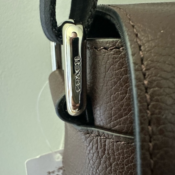 COACH - Brown Leather Messenger Bag - Picture 6 of 12